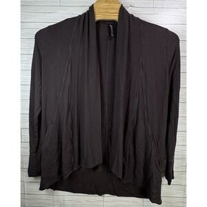 Athleta Pranayama Women's Warm Fall Open Cardigan Modal Blend Brown‎ Sz Med
